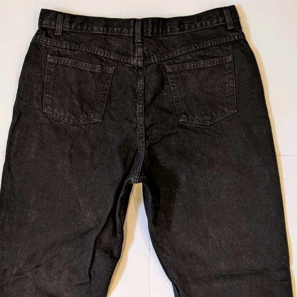 Vintage High-rise/high-waisted Penmans relaxed fit black jeans 18x 29P - Picture 4 of 6